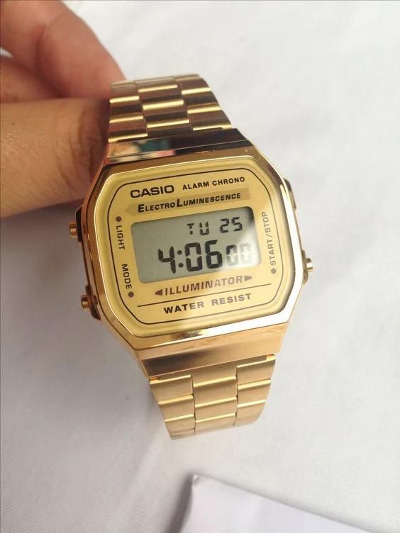 Casio A168WG-9 – Gold Digital Retro Watch (Unisex)