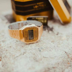 Casio A168WG-9 – Gold Digital Retro Watch (Unisex)